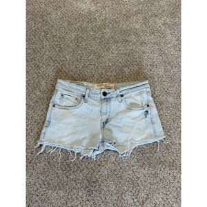 Levi 518 Jean Shorts Womens 8 Medium Blue Denim Western Lightweight Outdoor